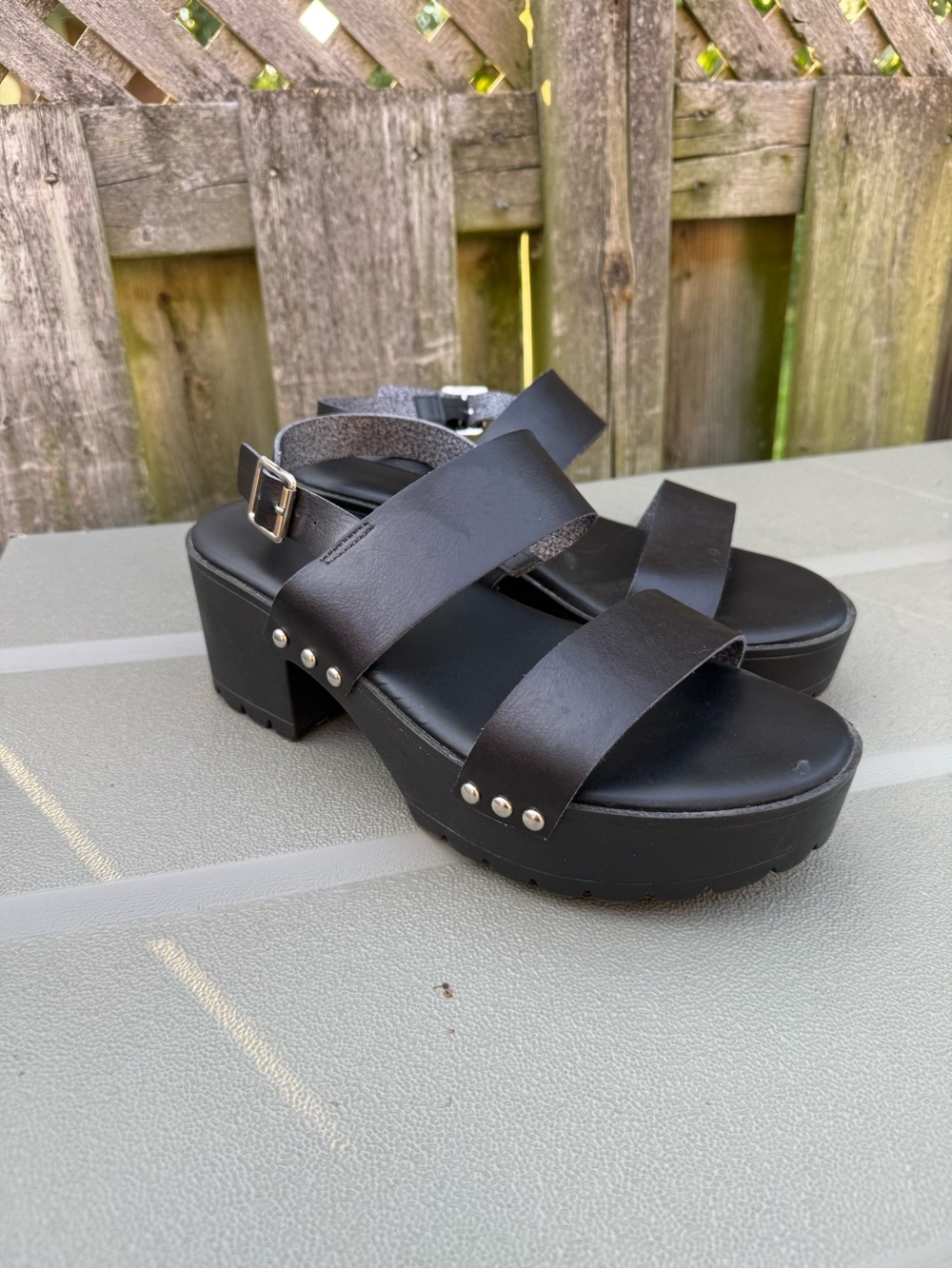 torrid Black Studded Platform Strappy Sandals